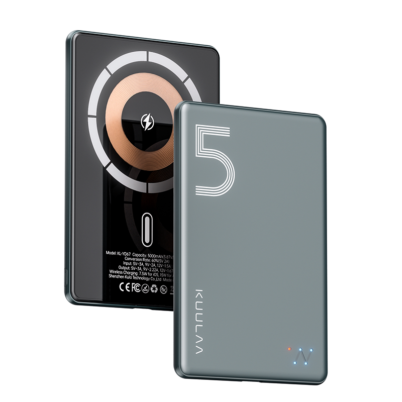 KUULAA Magsafe Power Bank 5000mAh Magnetic Wireless Phone Charger External Battery 20W Fast Charging
