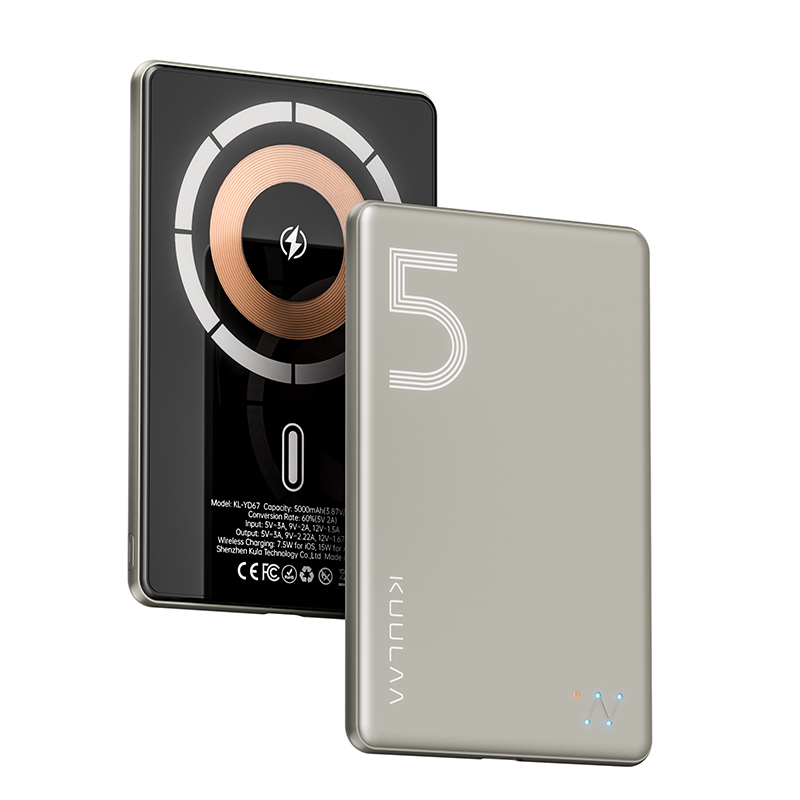 KUULAA Magsafe Power Bank 5000mAh Magnetic Wireless Phone Charger External Battery 20W Fast Charging