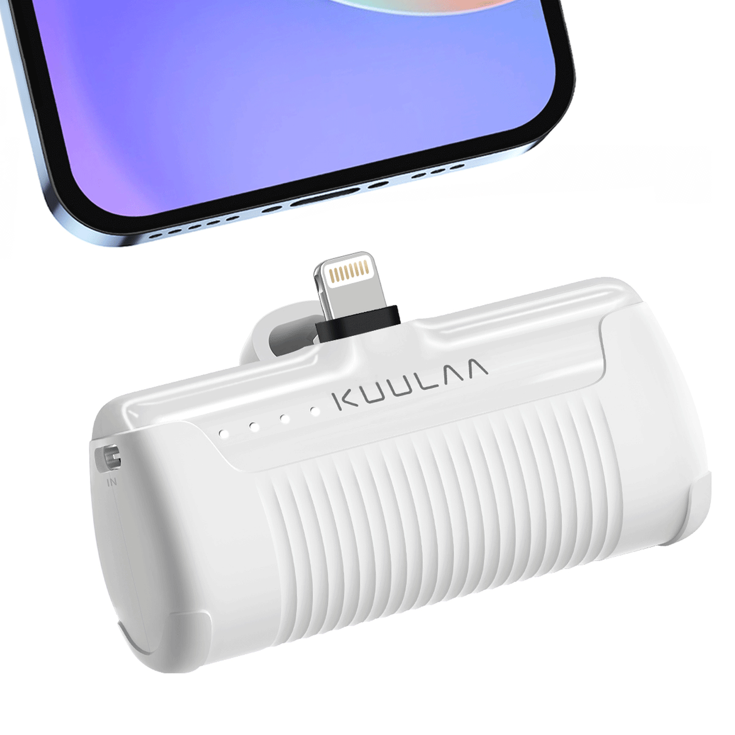 KUULAA Mini Power Bank 4500mAh - Portable Charger for iPhone 16 15 14 13 Pro Max & Samsung/Xiaomi - External Battery PowerBank