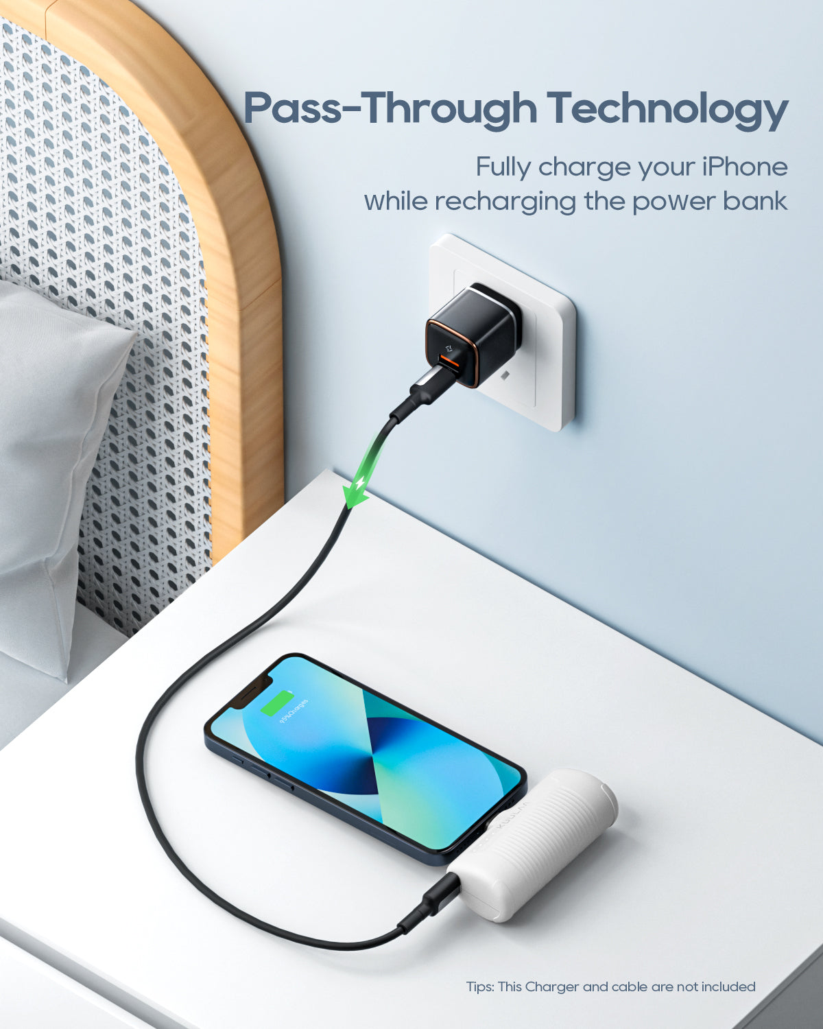 KUULAA Mini Power Bank 4500mAh - Portable Charger for iPhone 16 15 14 13 Pro Max & Samsung/Xiaomi - External Battery PowerBank