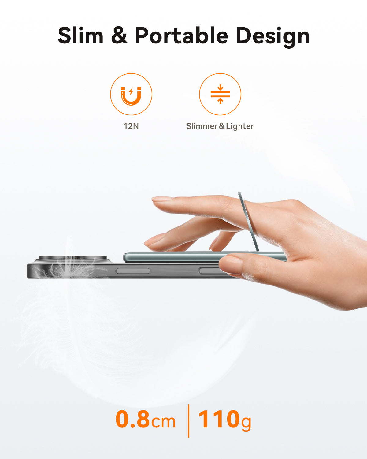KUULAA Magsafe Power Bank 5000mAh Magnetic Battery with Stand External Battery Fast Charging For iPhone 16 15 14 13 PowerBank